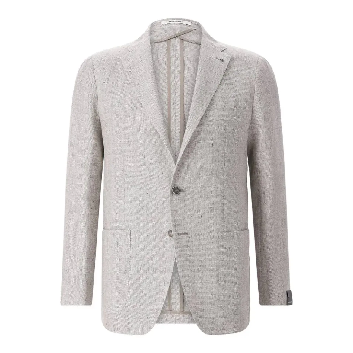 Tagliatore Sakko aus Schurwolle & Leinen beige Anzugjacke