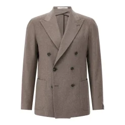 Tagliatore Zweireihiges Sakko aus Kaschmir & Wolle Braun Blazer