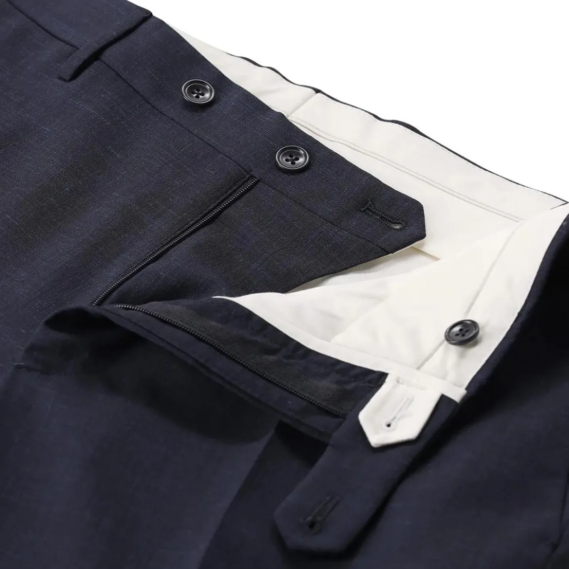 Tagliatore Zweiteiliger Anzug aus Wollmix blau Hosenanzug