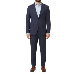 Tagliatore Zweiteiliger Anzug aus Wollmix blau Hosenanzug