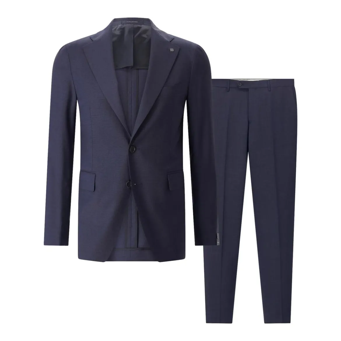 Tagliatore Zweiteiliger Anzug aus Wollmix blau Hosenanzug