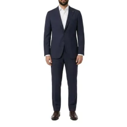 Tagliatore Zweiteiliger Anzug aus Wollmix blau Hosenanzug