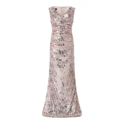 Talbot Runhof Abendkleid mit Pailletten pink Abendkleid