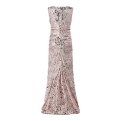 Talbot Runhof Abendkleid mit Pailletten pink Abendkleid