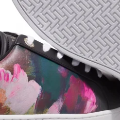 Ted Baker Artoh Art Print Leather Cupsole Sneaker Black Low-Top-Sneaker