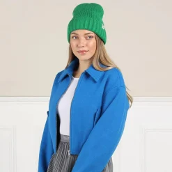 Ted Baker Britny Magnolia Branded Bobble Hat Green Mütze
