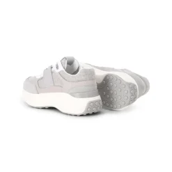 Tod's Sneaker aus Leder grau Schnürschuhe