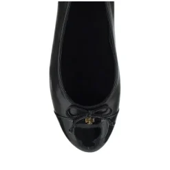 Tory Burch Cap-Toe Ballet Perfect Black/Perfect Black Ballerinas