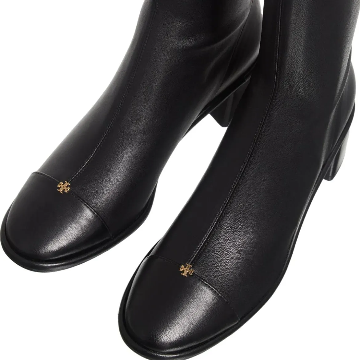 Tory Burch Cap-Toe Knee High Boot 55Mm Perfect Black Stiefel