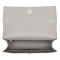 Tory Burch Fleming Small Convertible Shoulder Bag Gray Schultertasche