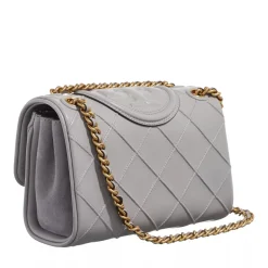 Tory Burch Fleming Soft Small Convertible Shoulder Bag Bay Gray Crossbody Bag