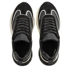 Tory Burch Good Luck Trainer Perfect Black / New Ivory Low-Top-Sneaker