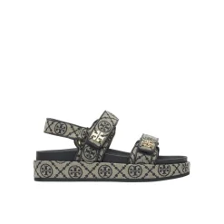 Tory Burch Kira Sport Sandals With Adjustable Straps Grey Sandalen