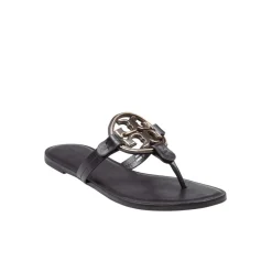 Tory Burch Metal Miller Perfect Black/Gold Sandalen