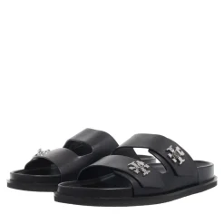 Tory Burch T Lock Sport Slide Perfect Black Sandalen