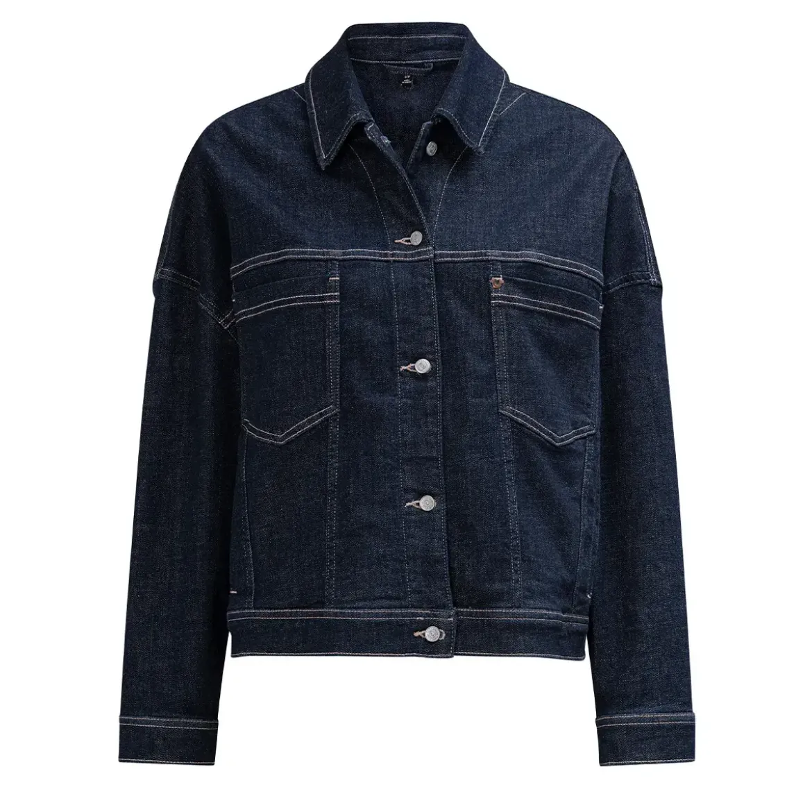 True Religion AMBER JACKET RAW dunkel-blau Jeansjacke