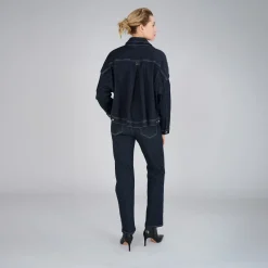 True Religion AMBER JACKET RAW dunkel-blau Jeansjacke