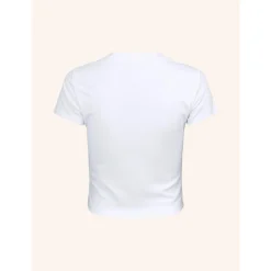 True Religion - Baby Tee- Markanter Grafikprint auf Front- Ret weiss T-Shirt