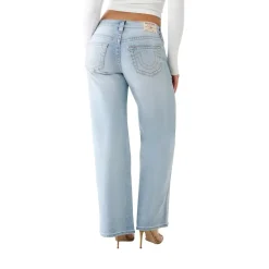 True Religion - Baggy-Jeans- Light-Wash-Waschung- Comfort Fit hell-blau Jeans