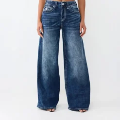 True Religion - Baggy Jeans- Lockere Passform- Dunkle Waschung blau Jeans