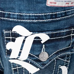 True Religion - Baggy Jeans- Lockere Passform- Dunkle Waschung blau Jeans
