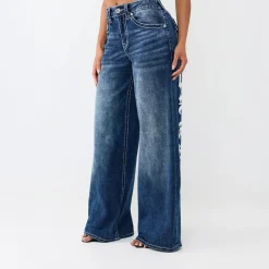 True Religion - Baggy Jeans- Lockere Passform- Dunkle Waschung blau Jeans