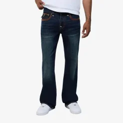 True Religion BILLY SUPER FLATLOCK FLP 34IN dunkel-blau Jeans