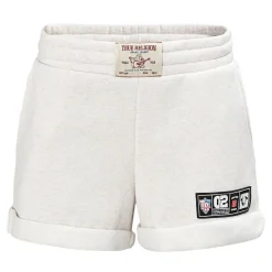 True Religion - Elastischer Bund- Weiche Haptik- Umgeschlagend hellbeige Shorts