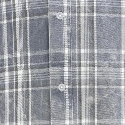 True Religion - Flanellhemd- Lässiger Schnitt- Knopfleiste- G blau Hemd