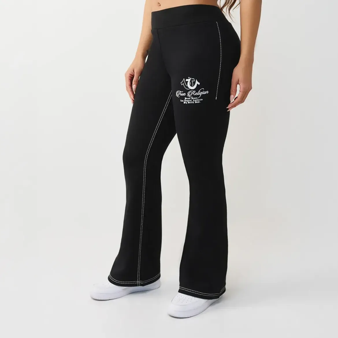 True Religion Flare Sweatpants schwarz Jogginghose