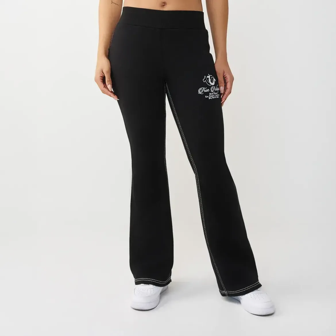 True Religion Flare Sweatpants schwarz Jogginghose