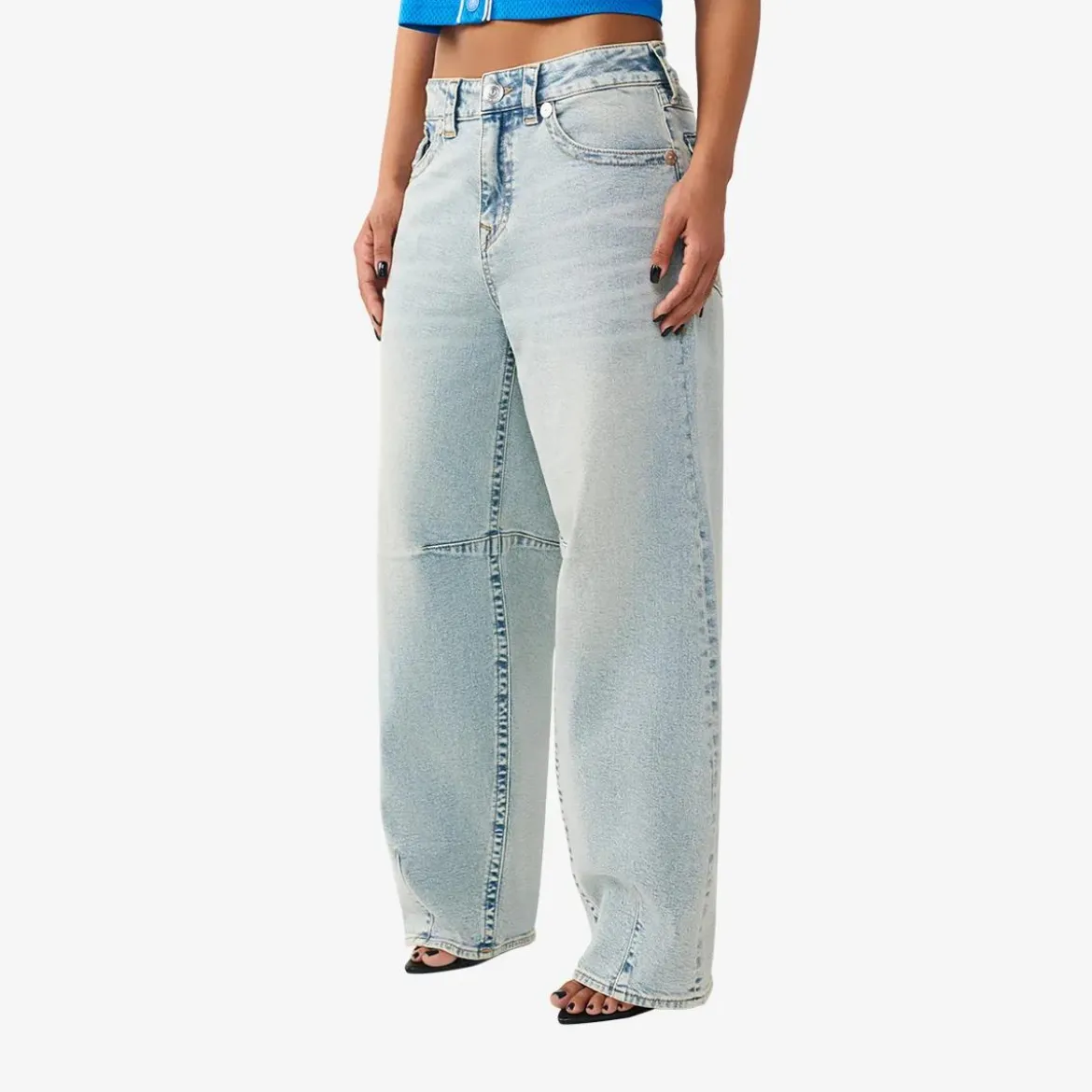 True Religion Jeans BARINA BAGGY hell-blau Jeans