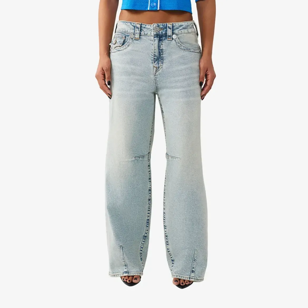 True Religion Jeans BARINA BAGGY hell-blau Jeans