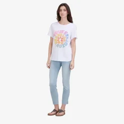 True Religion Jeans HALLE Crop Slit blau Jeans