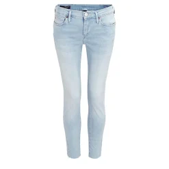 True Religion Jeans HALLE Crop Slit blau Jeans