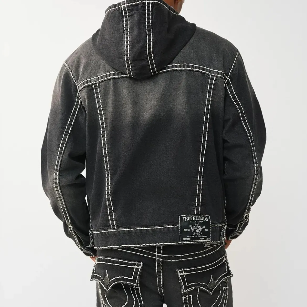 True Religion Jeansjacke schwarz Jeansjacke