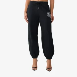 True Religion - Jogginghose- Mittelhoher Bund- Kontrasteinsätz schwarz Jogginghose