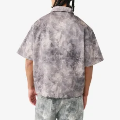 True Religion - Kastenförmiges Hemd- Kurzarm- Allover-Print-bunt Hemd