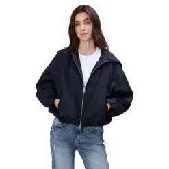 True Religion - Lange Ärmel- Oversize-Schnitt- Balloon-Ärmel- blau Übergangsjacke