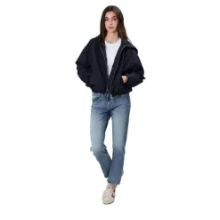 True Religion - Lange Ärmel- Oversize-Schnitt- Balloon-Ärmel- blau Übergangsjacke