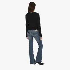 True Religion Longsleeve schwarz Bluse