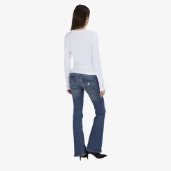 True Religion Longsleeve weiss Bluse