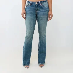 True Religion - Mid Rise- Bootcut-Jeans- Schmale Passform an H blau Bootcut-Jeans