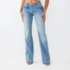 True Religion - Modell: Becca Bootcut- Mittelhoher Taille- Kla blau Jeans