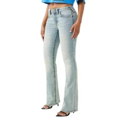 True Religion - Modell: Becca Bootcut- Ausgestellten Bein- Mid hellblau Jeans