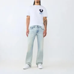 True Religion - Modell: Billy- Bootcut- Bequeme Passform- Mar hell-blau Jeans