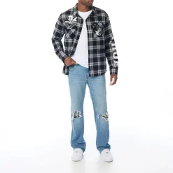 True Religion - Modell: Billy- Länge 34- Bootcut-Passform- Us blau Bootcut-Jeans