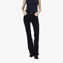 True Religion - Modell: Joey- Mid Rise- Schwarze Jeans- Mitte schwarz Jeans
