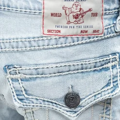 True Religion - Modell: Ricky- Länger 34- Entspannte Passform hell-blau Jeans