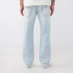 True Religion - Modell: Ricky- Länger 34- Entspannte Passform hell-blau Jeans